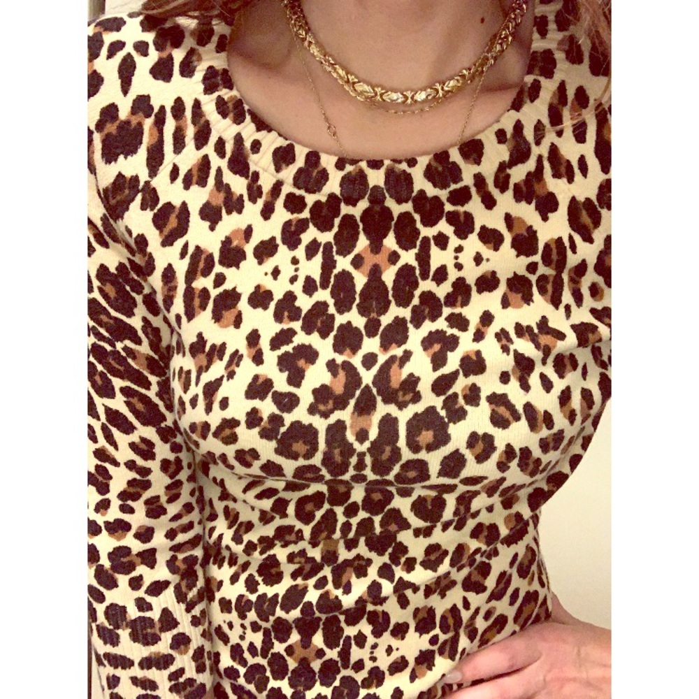 COPY - Forever 21 Cheetah print sweater